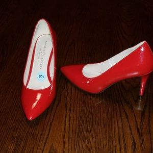 Red Patent Leather Pumps